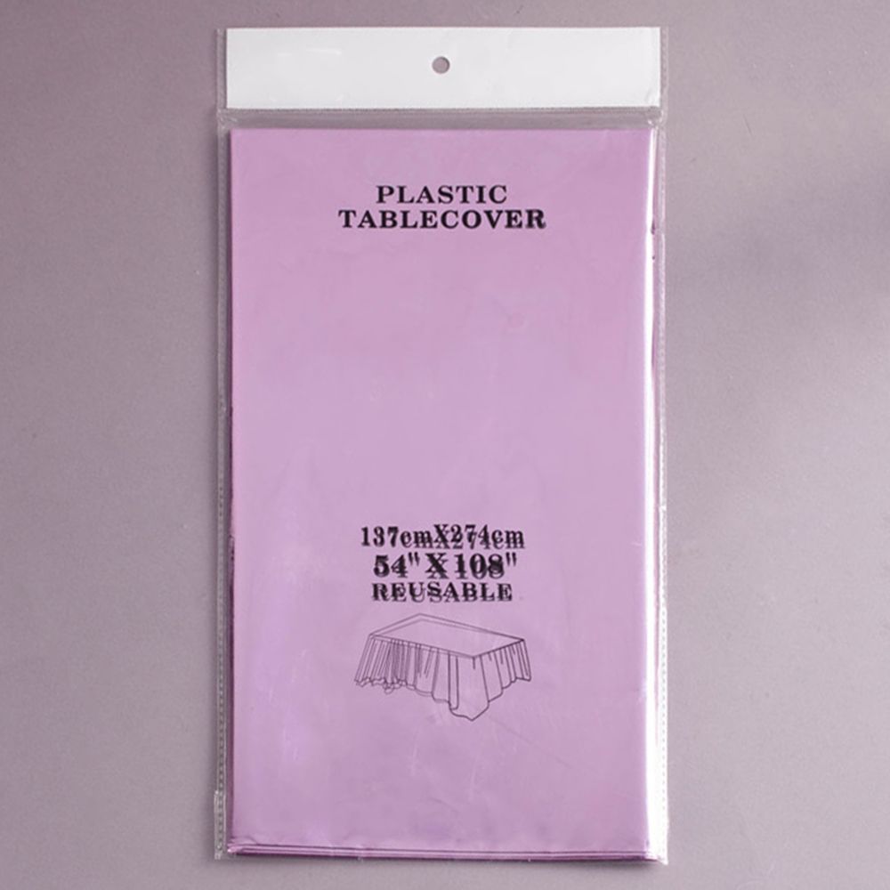 Pink  FOIL TABLE COVER, 54" X 108"