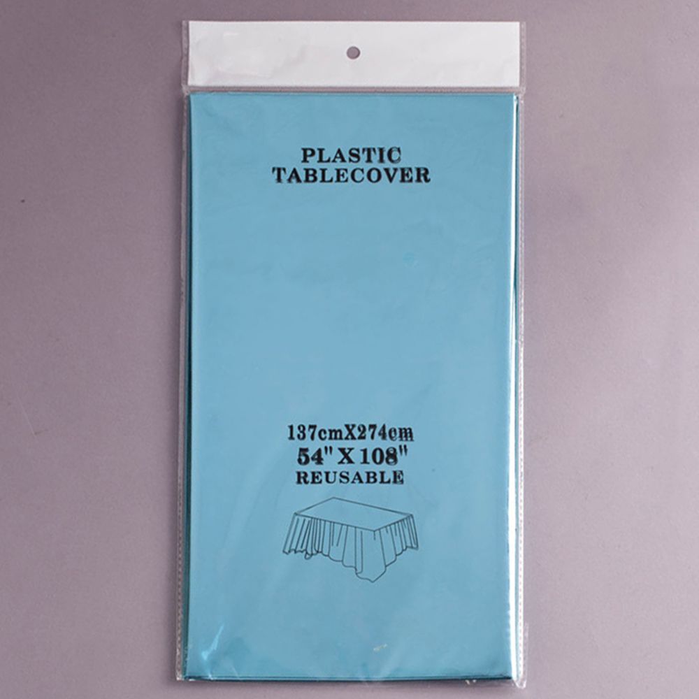 Blue FOIL TABLE COVER, 54" X 108"