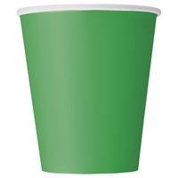 Emerald Green Solid 9oz Paper Cups 20ct
