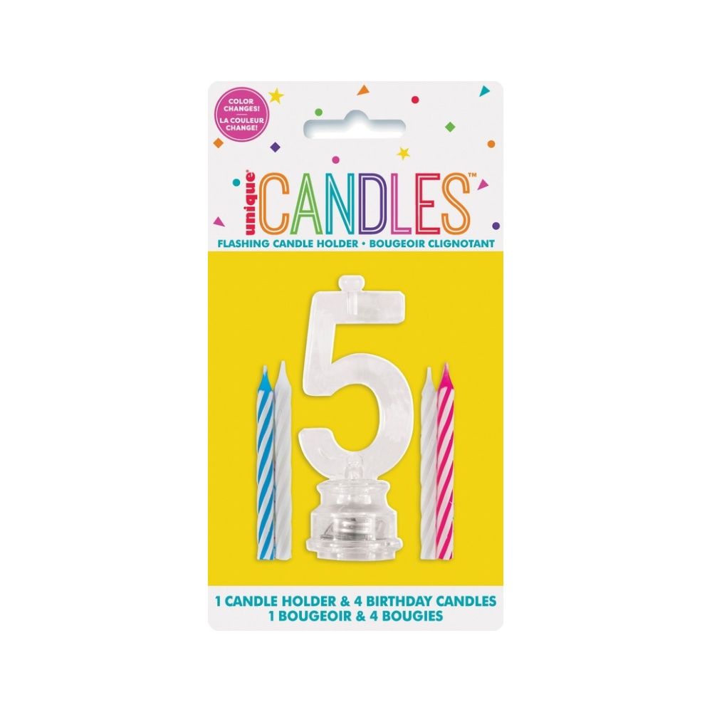 LED No 5 Candles