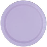 Lavender Solid Round 9" Dinner Plates 20ct