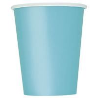Terrific Teal Solid 9oz Paper Cups 20ct