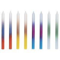 Assorted Ombre Birthday Candles 8ct