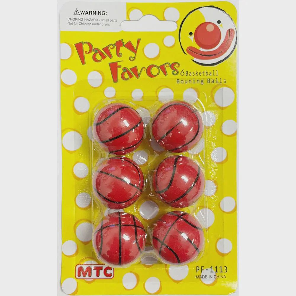 6Pc Basketball Bouning Balls