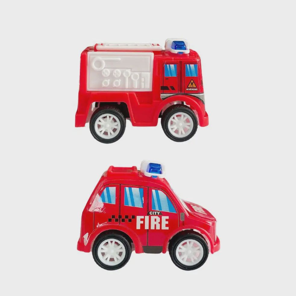 Pull Back Fire Trucks