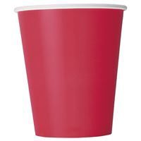 Ruby Red Solid 9oz Paper Cups 20ct