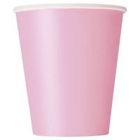 Lovely Pink Solid 9oz Paper Cups 20ct