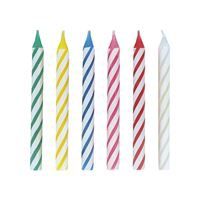 Multicolor Birthday Candles 24ct