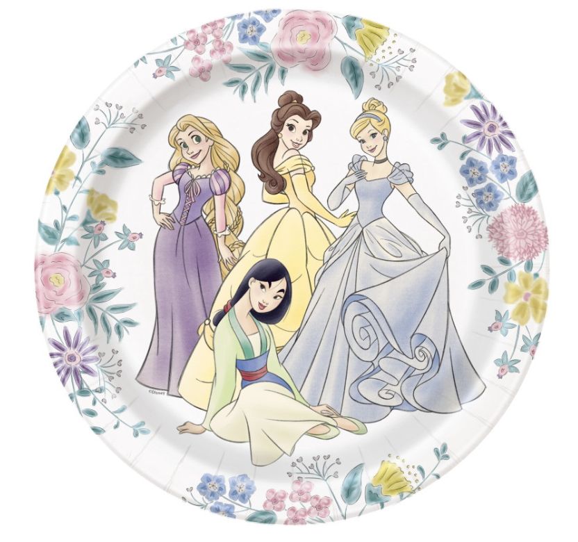 Disney Princess Round 9" Dinner Plates 8ct