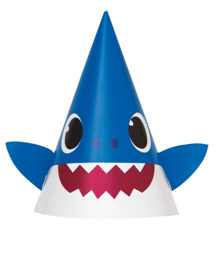 Baby Shark Party Hats 8ct
