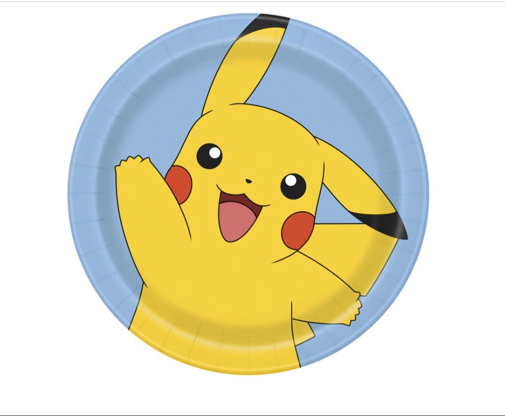 Pokémon Round 9" Dinner Plates 8ct
