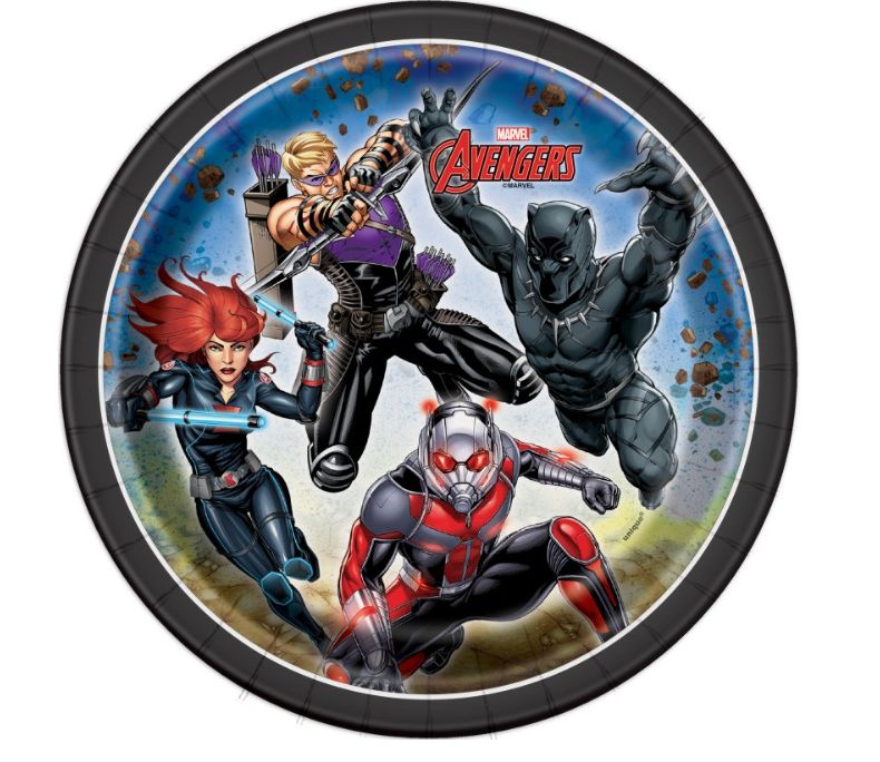 Avengers Round 7" Dessert Plates 8ct