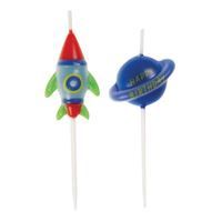 Outer Space Pick Birthday Candles 6ct