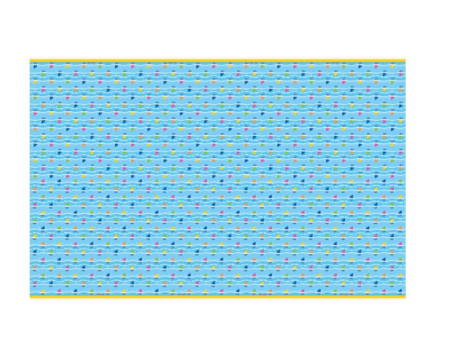 Baby Shark Rectangular Plastic Table Cover 54" x 84"