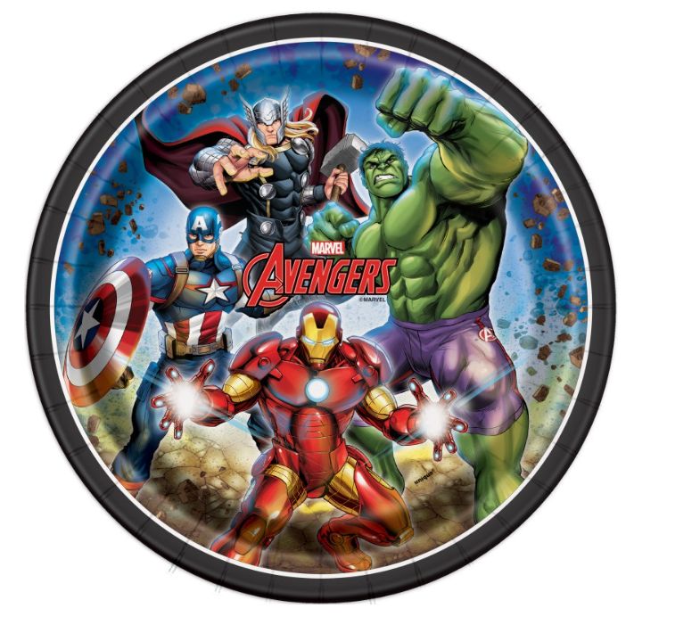 Avengers Round 9" Dinner Plates 8ct