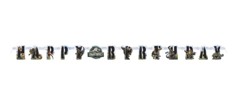 Jurassic World 4 "Happy Birthday" 75" Jointed Banner