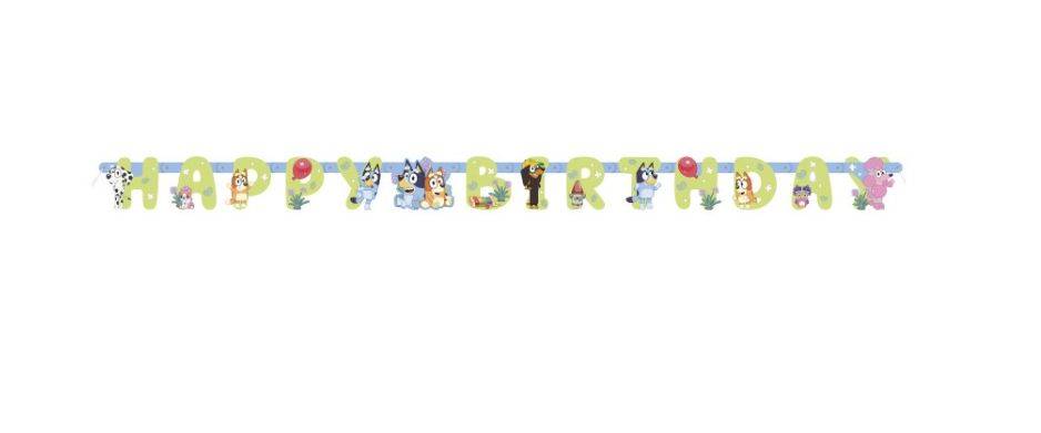 Bluey "Happy Birthday" Jointed Banner 6 ft