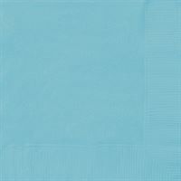 Terrific Teal Solid Beverage Napkins 40ct