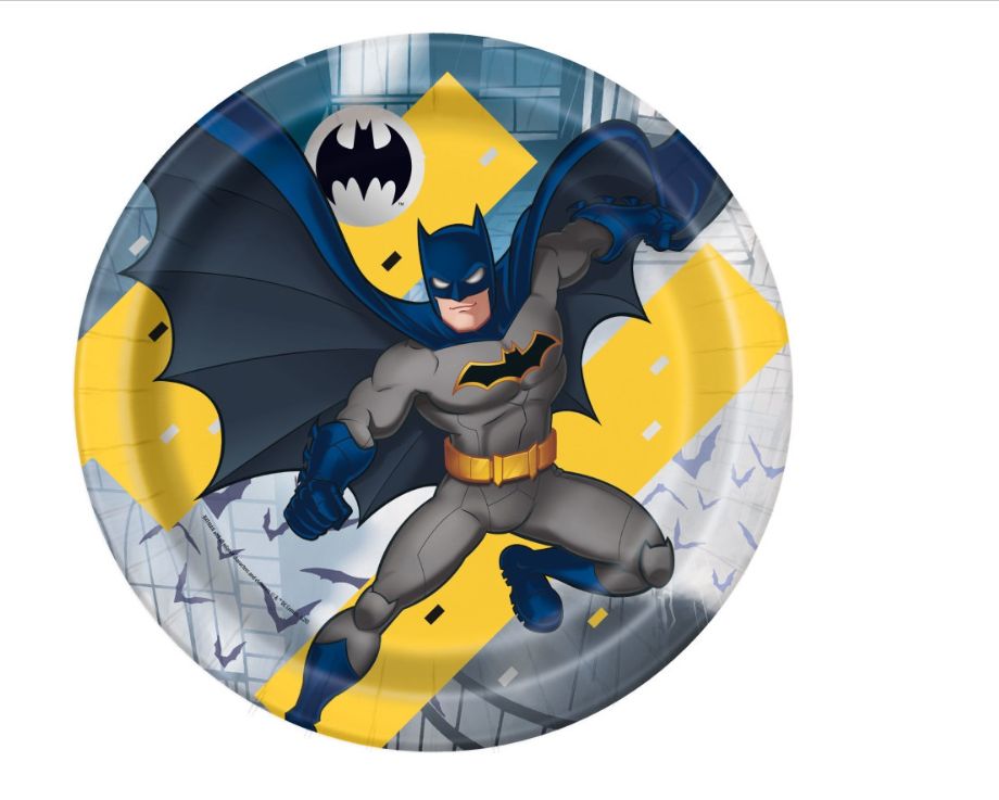 Batman Round 9" Dinner Plates 8ct