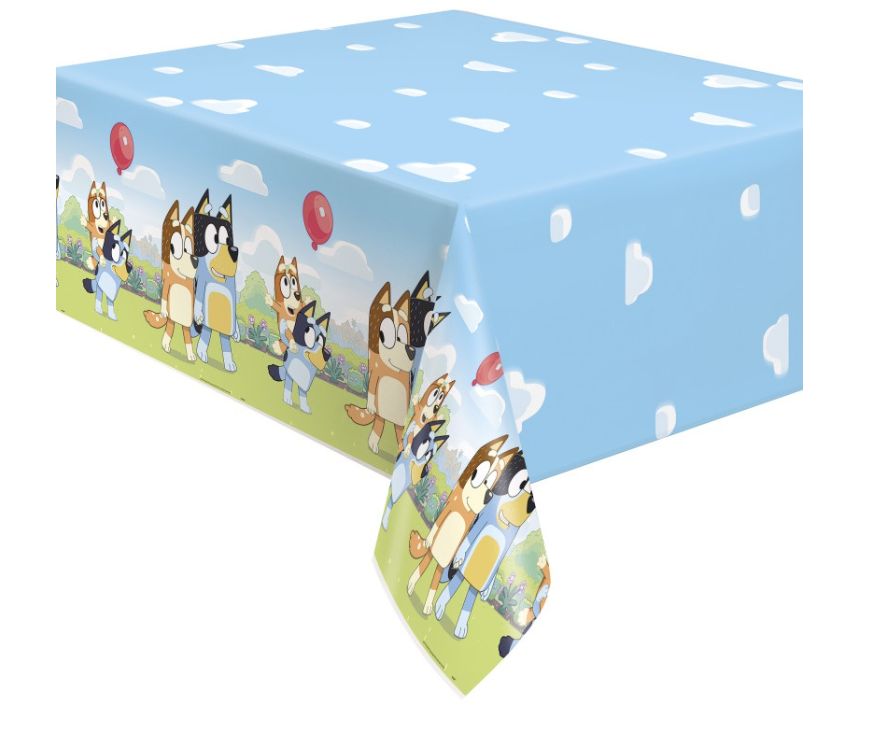 Bluey Rectangular Plastic Table Cover 54" x 84"