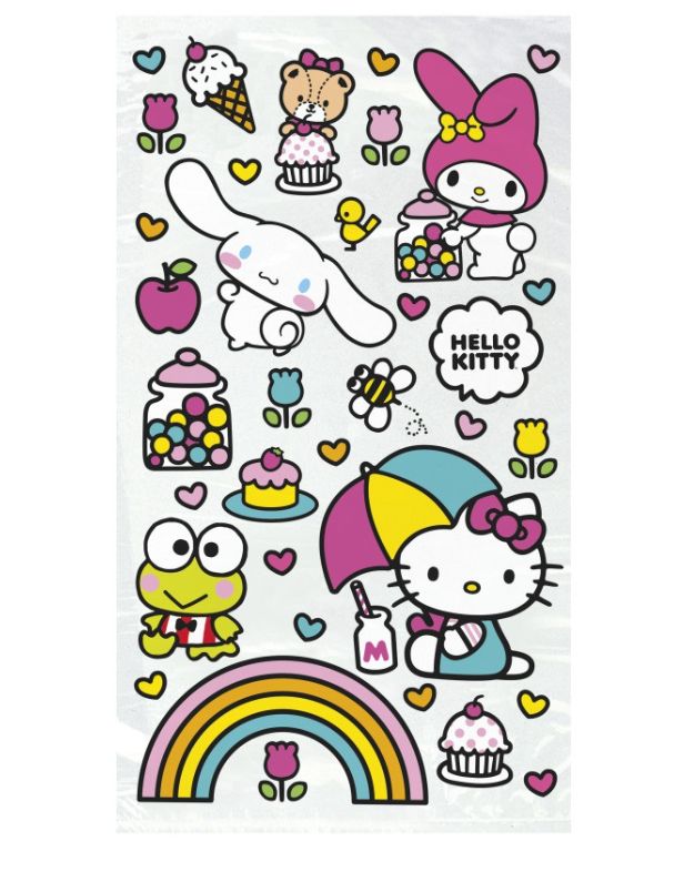 Hello Kitty and Friends Cellophane Bags 5" x 9" 16ct