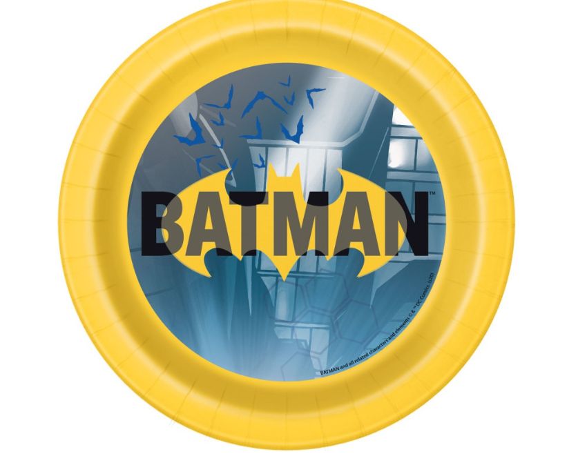 Batman Round 7" Dessert Plates 8ct