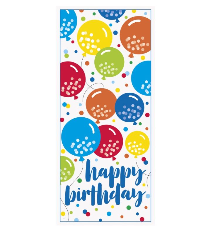 Balloon Cheer Happy Birthday Door Poster