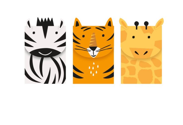 Animal Safari Treat Bag Kit for 3 Guests