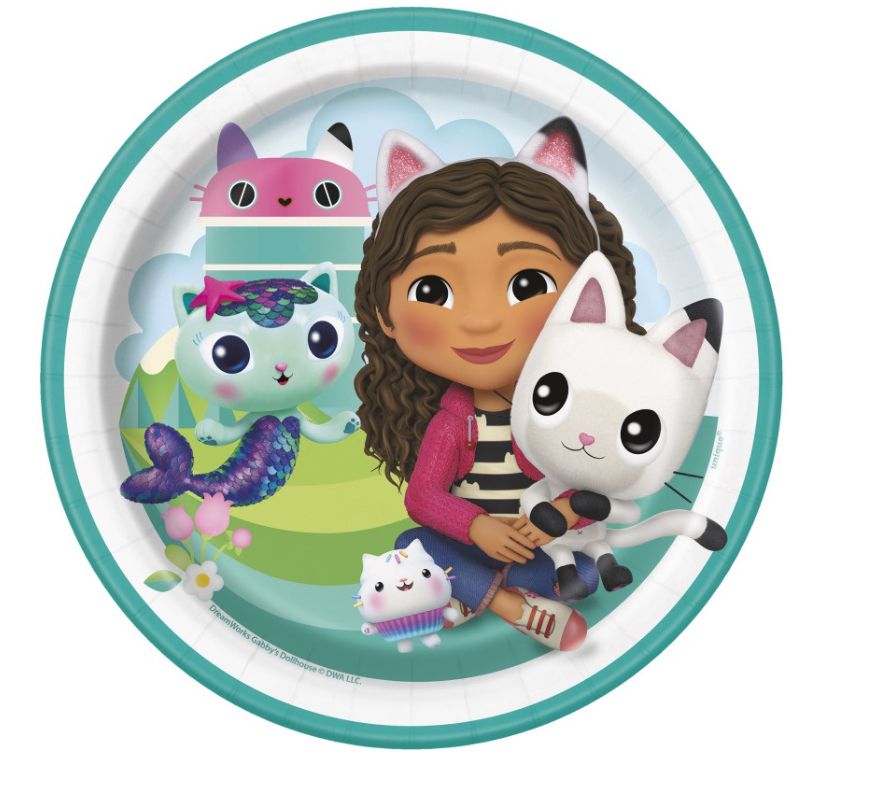 Gabby's Dollhouse Round 7" Dessert Plates 8ct