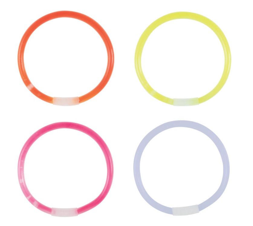Glow Necklaces - Assorted Colors 22" 4ct