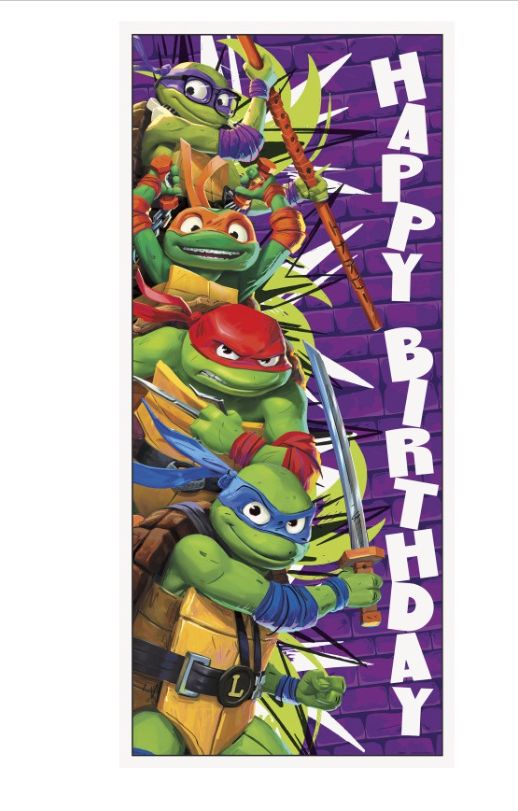 TMNT Mutant Mayhem Door Poster 27" x 60"