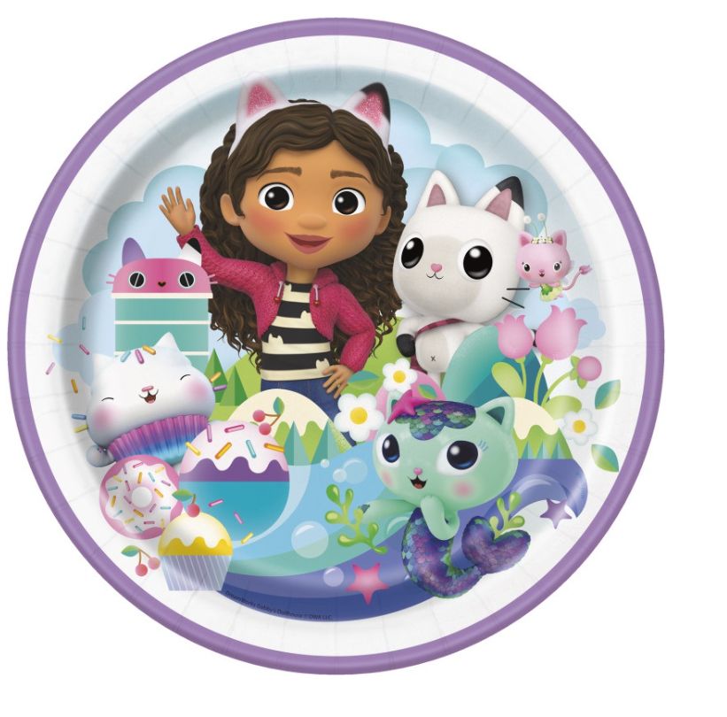 Gabby's Dollhouse Round 9" Dinner Plates 8ct