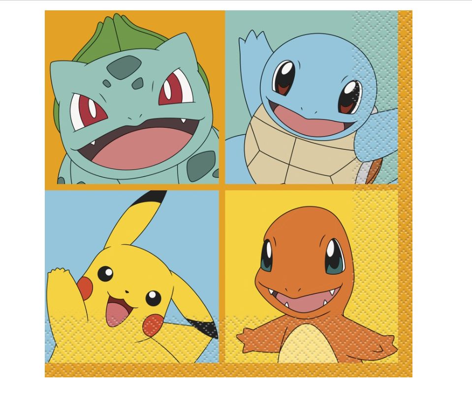 Pokémon Luncheon Napkins 16ct