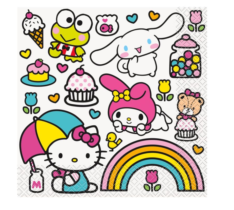 Hello Kitty &amp; Friends Luncheon Napkins 16ct