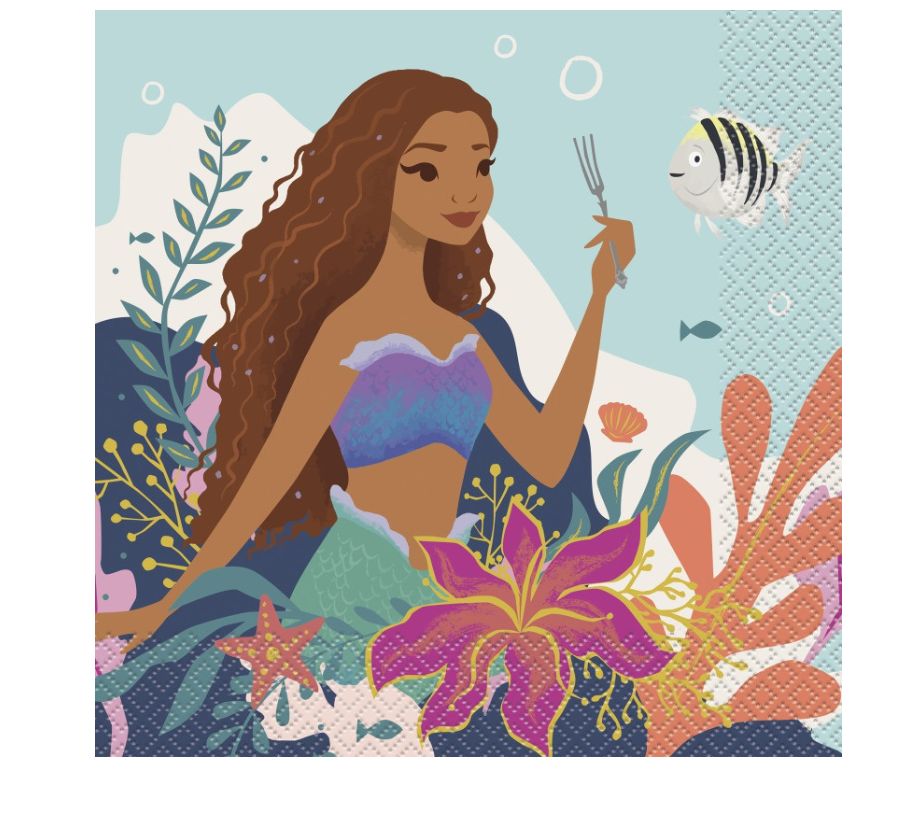 Disney The Little Mermaid Luncheon Napkins 16ct