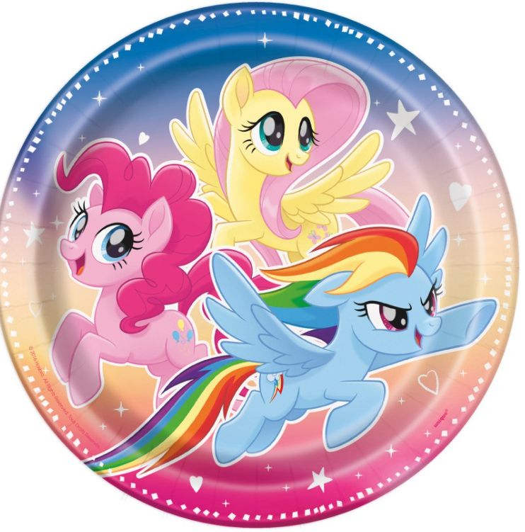 My Little Pony Round 9" Dinner Plates 8ct