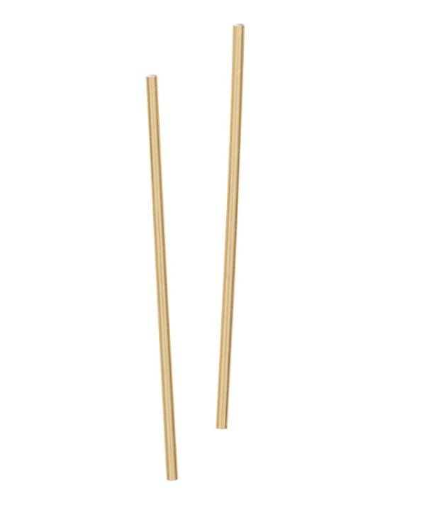 Gold Foil Paper Straws 10ct