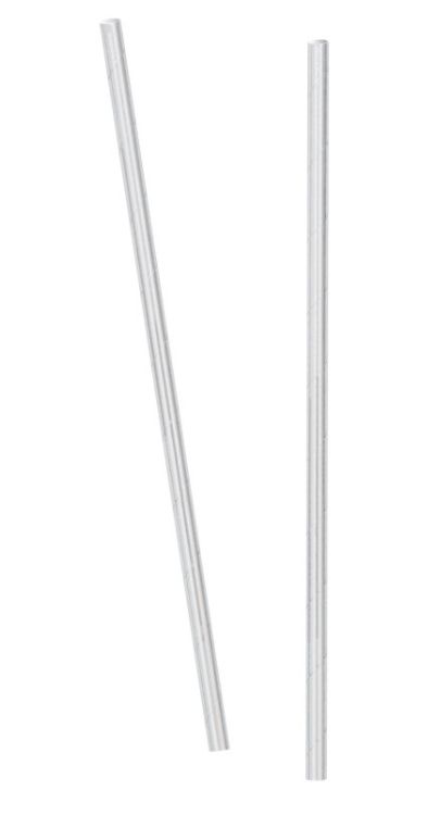 Silver Foil Paper Straws 10ct