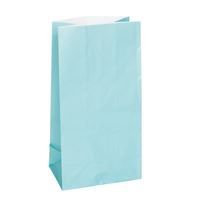 Baby Blue Paper Party Bags 12ct