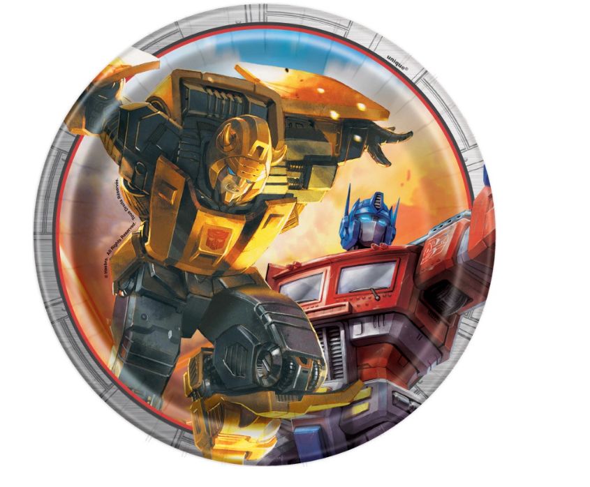 Transformers Round 7" Dessert Plates 8ct