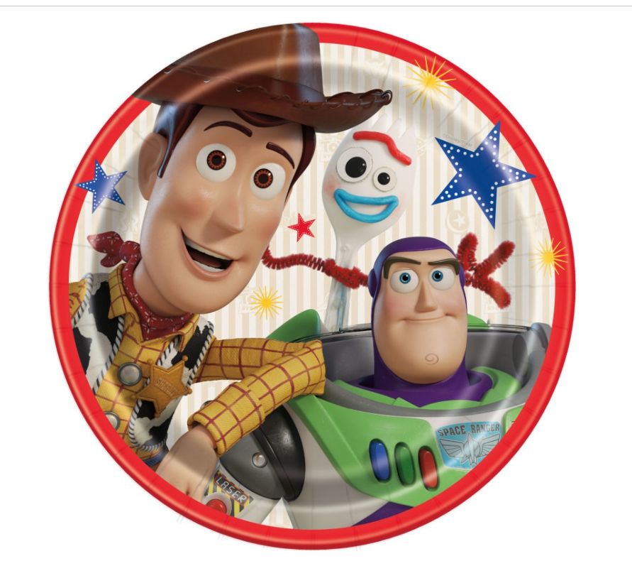 Disney Toy Story 4 Round 9" Dinner Plates 8ct