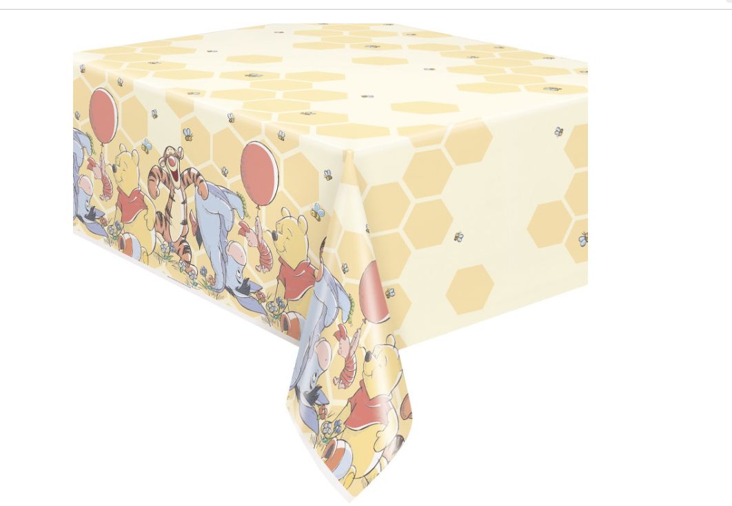 Disney Winnie the Pooh Rectangular Plastic Table Cover 54" x 84"