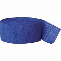 Royal Blue Crepe Streamer 81 ft