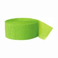 Lime Green Crepe Streamer 81 ft
