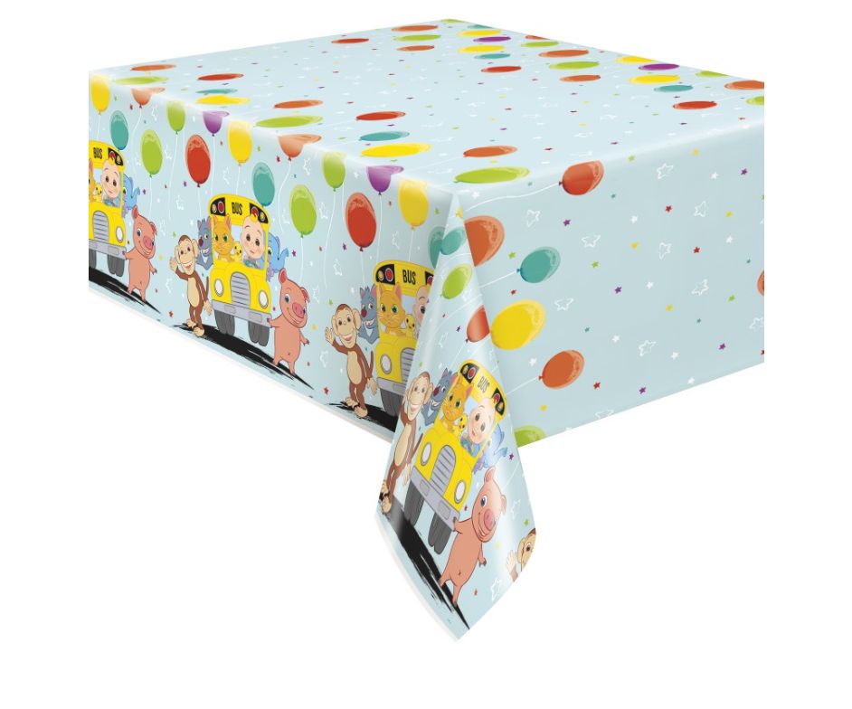 Cocomelon Rectangular Plastic Table Cover 54" x 84"