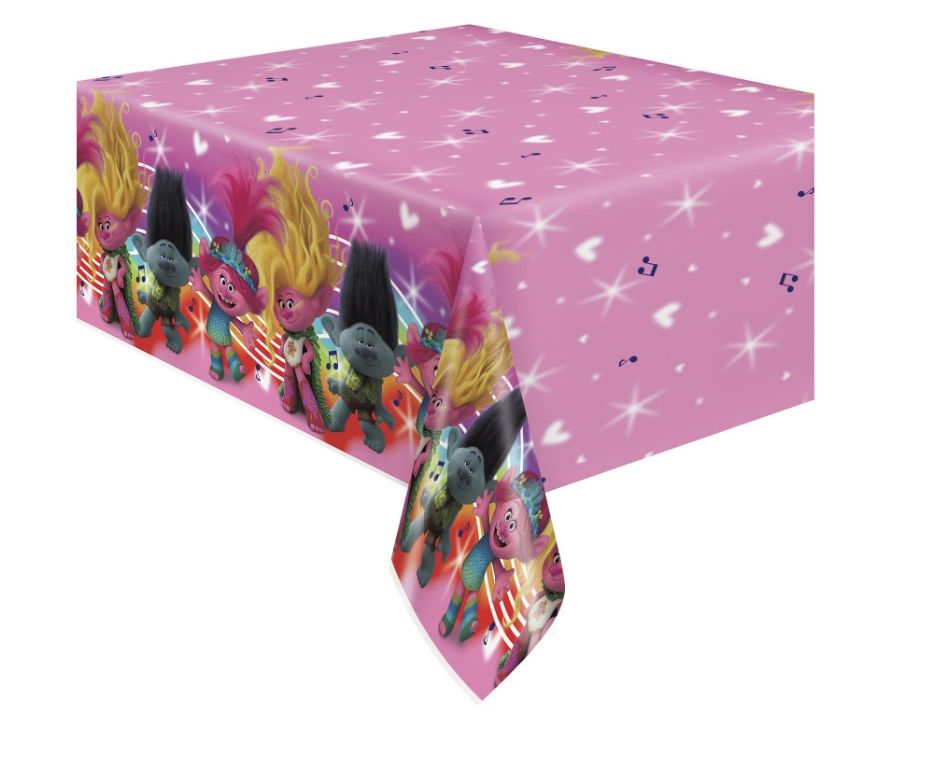 Trolls Rectangular Plastic Table Cover 54" x 84"