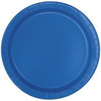 Royal Blue Solid Round 9" Dinner Plates 20ct
