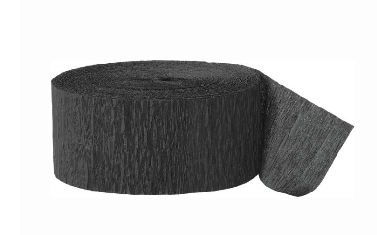 Black Crepe Streamer 81 ft
