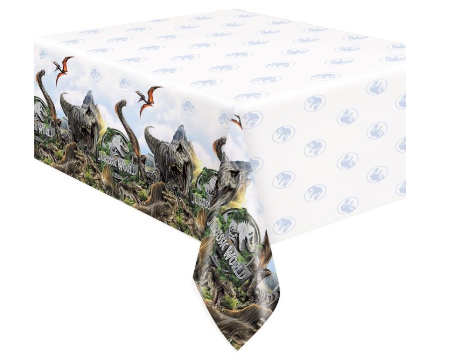Jurassic World 4 Rectangular Plastic Table Cover 54" x 84"