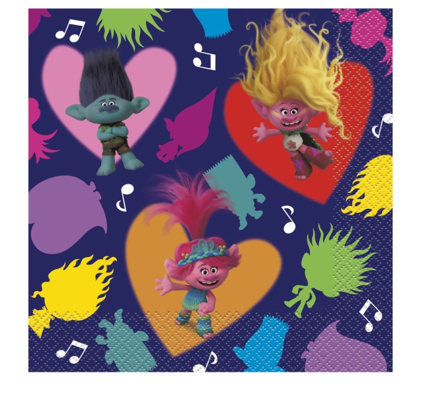 Trolls Luncheon Napkins 16ct